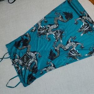 Zaful Green Dragon Mini Size L